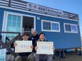 家族同伴・笑顔溢れる入社式!
晴天の...